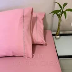 Kit 02 Jogos de Lençol Casal 06 Peças - 400 Fios Roupa de Cama Casal Em Micropercal Ponto Palito