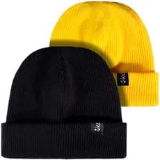 Kit 02 Touca Gorro Marinheiro Curta Beanie Rasa Tricot Sailor Marinheiro Lenhador Estilo Hip Hop