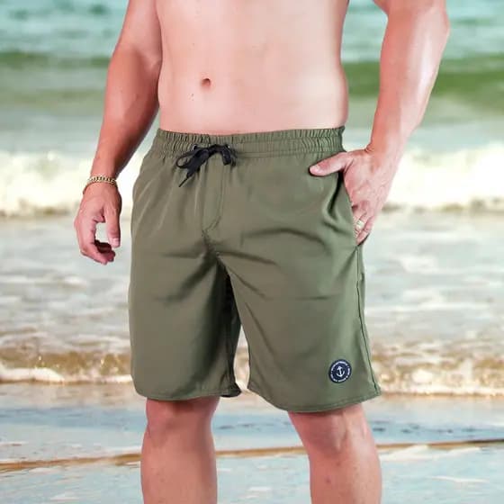 Shorts Tactel Masculino Elastano Verão Praia Casual Academia Dia a Dia Treino Leve Confortável