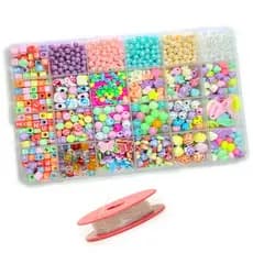 Kit Maleta Miçanga Infantil Menina Brinquedo Barato Promoção 1600 Peças