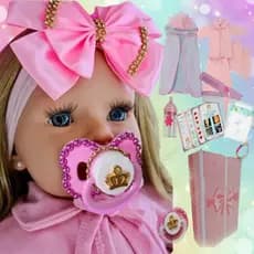 Boneca Bb Reborne Grande Raalista Completa Envio Imediato Bebe Reborn + Itens