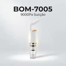 Aspirador de Pó Portátil Sem Fio BOM-7005 – 7.4V Bateria 1.2Ah Recarregável