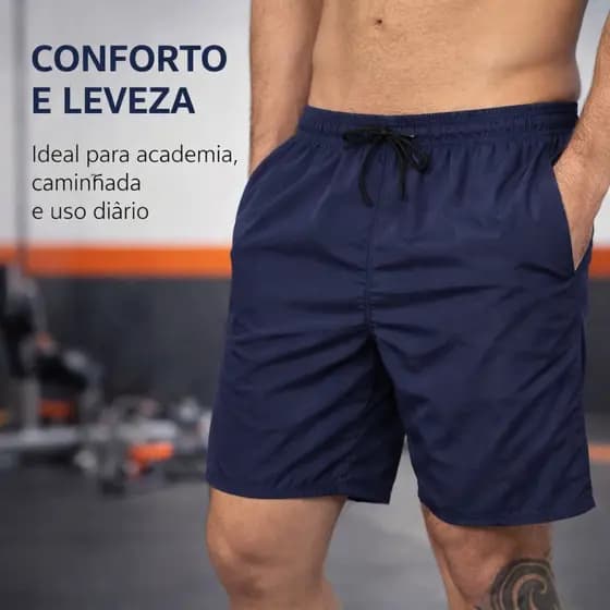 Bermuda Short Masculina Tactel Para Academia Short Esportivo Para Corrida Treino mauricinho C/ Bolso