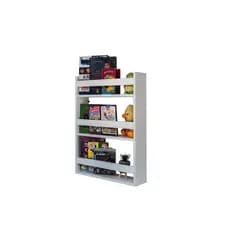 Estante decorativa porta revista, livros em MDP Branco fosco 15mm de PAREDE.