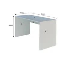Mesa Infantil Organizadora Em MDF Branco 84x50x40 (LxAxP)