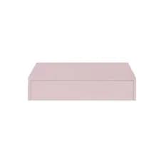 Criado penteadeira C/1 gaveta em MDF Rosa Milk-shake fora, dentro Branco fosco 15mm .