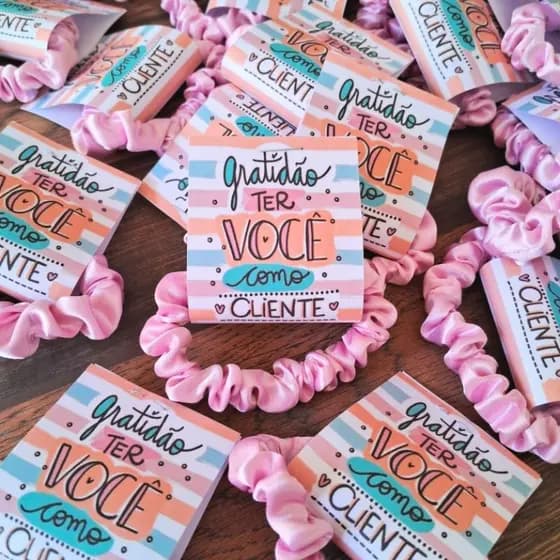 Lembrancinha personalizada para clientes