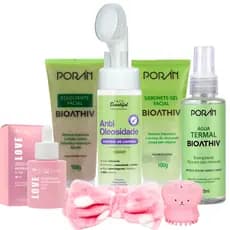 Kit limpeza de pele skin care pele oleosa completo
