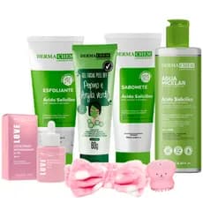 Kit Limpeza de Pele Oleosa Completo Skin Care Controle de Acne