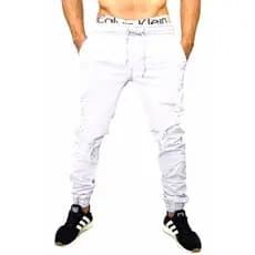 calça masculina branca rasgada sarja preta lisa preta rasgada jeans clara e escura e outras cores