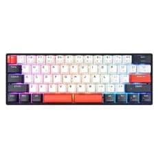 TECLADO GAMER SKYLOONG GK61 QMKVIA 60% RGB USB HOT SWAP SWITCH KTT RED PRETO