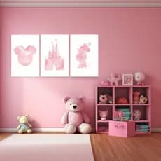 Quadros Borda Infinita MDF Decorativos 25x35cm | Kit com 3 Unidades