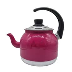 Chaleira de Alumínio nº18 2L - Fervedor de Água e Chá, Bico Tradicional, Rosa Pink Elegante 💕