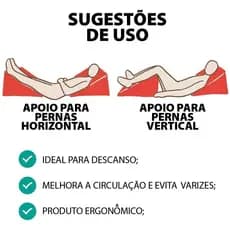 Travesseiro Triangular Anti Refluxo Suave Encosto Pós Cirurgico Gravidez Lombar