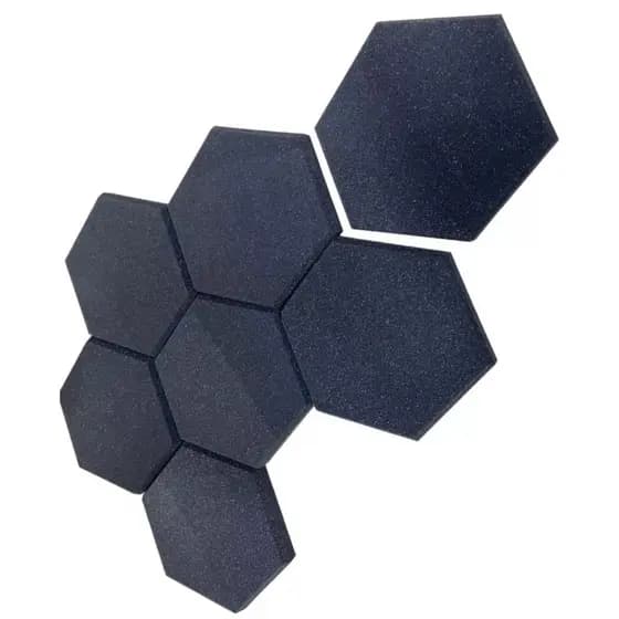 10 Espuma de Tratamento Colmeia Acustico Hexagonal p/ Som e Decoração 30x2cm Estudio Gravação Podcast