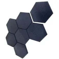10 Espuma de Tratamento Colmeia Acustico Hexagonal p/ Som e Decoração 30x2cm Estudio Gravação Podcast