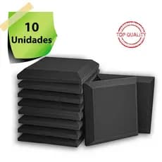 Espuma Acústica Kit C/ 10 Pçs 50cm X 50cm X 2cm Auto Extinguível