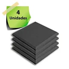 Espuma Acustica para Isolamento Lisa 50x50x3cm 4 Placas