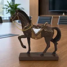 Escultura Cavalo Marchador p/ Ambientes Haras Fazenda Decoração