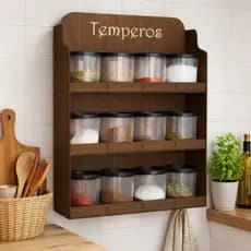 Porta Potes De Temperos Condimentos Até 12 Potes Linda Peça Decorativa Luxo Top