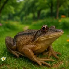 Sapo Grande de Resina Enfeite Decoração de Jardim Quintal Realista