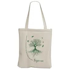 Ecobag Raízes e Asas Bolsa de Praia Feminina Grande Costura Reforçada de Algodão 30x40 REC store