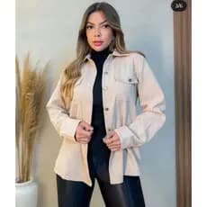 Jaqueta Camurça Feminina Casaco Em Suede Aveludada Blusa De Veludo Jaquetinha Suede Feminina Aveludado