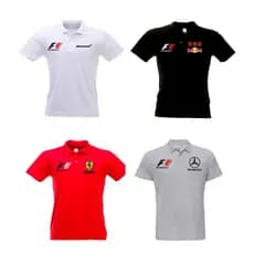 Camisa Polo Formula 1 kit 4 Camisas Polo 100% Bordadas