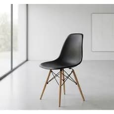 Cadeira Eames Eiffel Pés de madeira Váriadas Cores