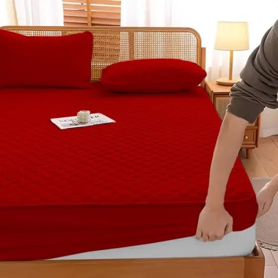 Protetor Impermeável Capa Colchão Matelada Cama Quarto Berço, Solteiro, Casal, Queen, King Elástico