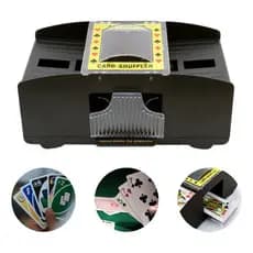 Embaralhador de Cartas Automático Baralho Uno Trunco até 2 Misturador Baralho Pilha AA Noite de Jogos
