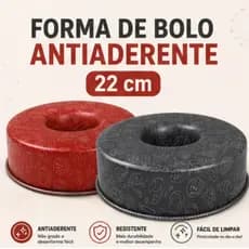 Forma de Bolo Antiaderente Enjoy Alegrete – Não Gruda, Fácil de Usar 22 cm