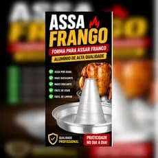 Assa Frango Alumínio Profissional Forma para Frango Assado Crocante e Suculento