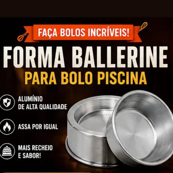 Forma Ballerine Bolo Piscina Alumínio Forma Para Bolo Recheado Confeitaria