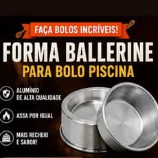 Forma Ballerine Bolo Piscina Alumínio Forma Para Bolo Recheado Confeitaria