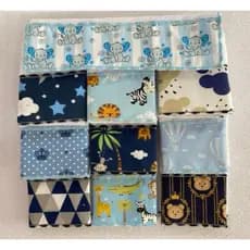 Kit 10 toalhinha pano de boca fraldinha extra macia meninos e meninas