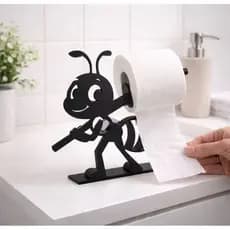 SUPORTE DE PAPEL HIGIÊNICO DE FORMIGA LINDO E DECORATIVO