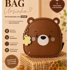 Mine mochila/ Bag ursinho/ Mochila infantil/ Mochila pequena infantil