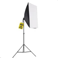 Softbox Profissional E27 Iluminacao Estúdio Tripe Sombrinha Difusora 50x70cm 1 Lampada