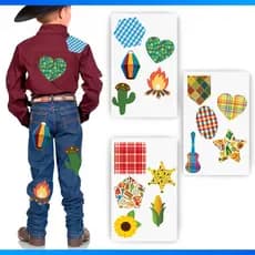 Adesivo Para Roupa Festa Junina Retalho Remendo 15 Adesivos - FULL