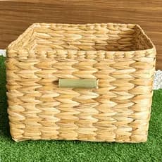 Cesta Organizadora Multiuso de Palha Decoração 40x40x25