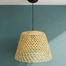 Pendente de Teto Lustre Rústico Luminária 35x25 com kit instalação