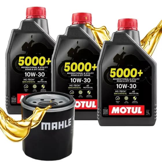 Troca de Óleo Cb 500x / Cbr 500r / Cb 600f Hornet / Cbr 650f Motul 5000+ 10w30 + Filtro