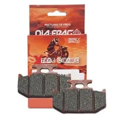 Pastilha de Freio Traseira Ceramica Fz25 250 Lander 250 Teneré 250 Fazer 250 Crosser 150 Fz15 150 Sinterizada Diafrag