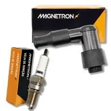 Vela de Ignição + Cachimbo Fazer 250 / Fz25 250 / Lander 250 / Teneré 250 Magnetron