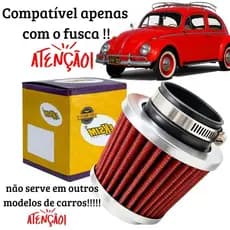 Filtro De Ar Esportivo Lavável P/ Fusca