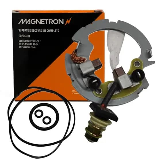 Suporte e Escovas do Motor Cbx 250 Twister / Tornado 250 / Cbx 200 Strada / Falcon 400 Magnetron