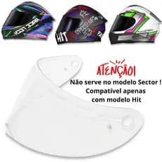 Viseira Antirrisco P/ Capacete Race Tech Hit