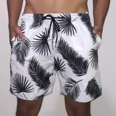 Short Masculino Mauricinho Estilo Neymar  Bermuda Praia Tactel Estampado