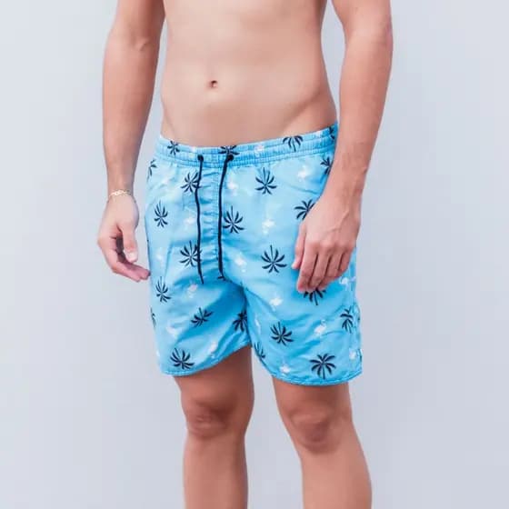 Kit 2 Short Masculino Mauricinho Bermuda Moda Praia Estampado Verão Academia